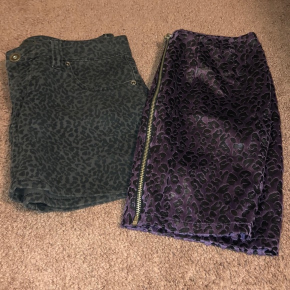 leopard print mini skirts - Picture 2 of 8